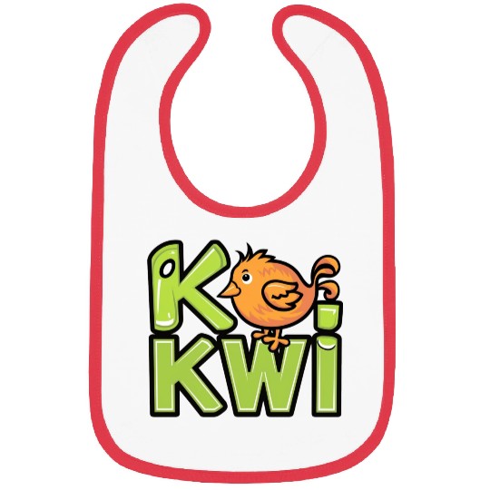 Kiwi Bird Cartoon Bibs