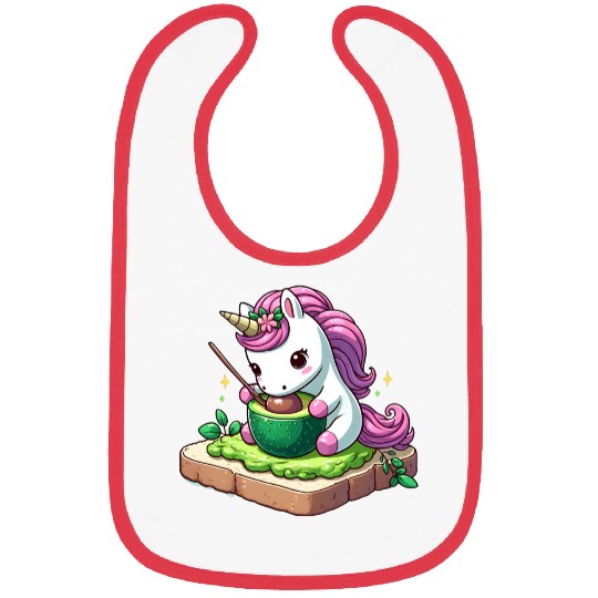 Unicorn's Avocado Toast Bibs