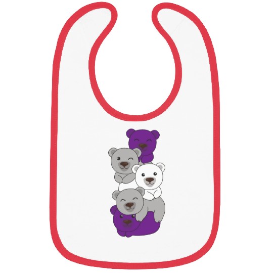 Graysexual Flag Pride Lgbtq Cute Bear Bibs