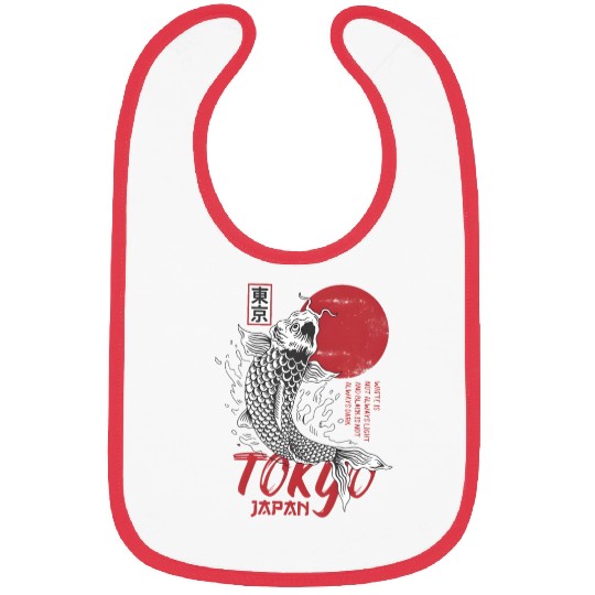 koi fish tokyo japan anime japanese Bibs