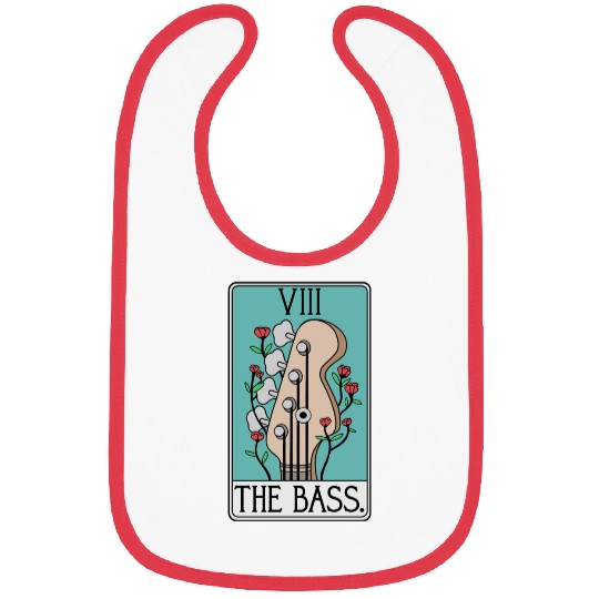 Bass Guitar Tarot Card Funny - Rock and Roll Bibs