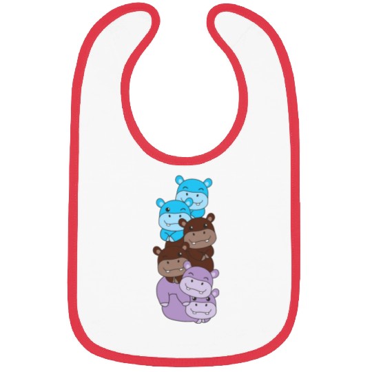 Androsexual Flag Pride Lgbtq Cute Hippo Bibs