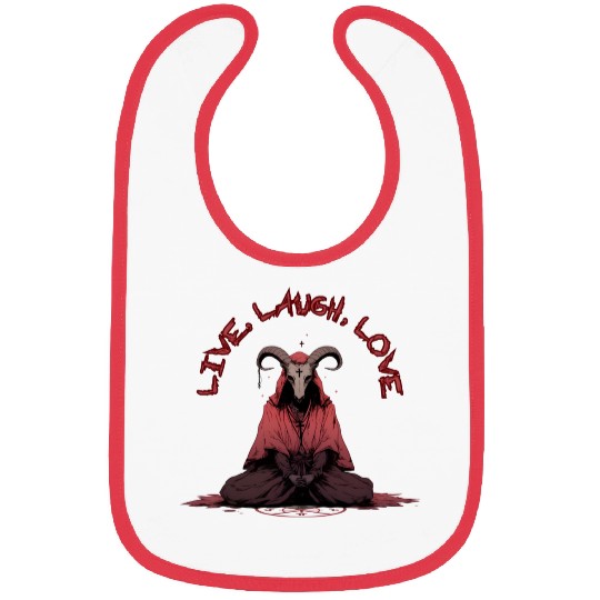 Live, Laugh, Love Baphomet Bibs