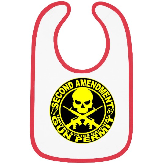 2nd Amendment Gun Permit © WhiteTigerLLC.Com Bibs