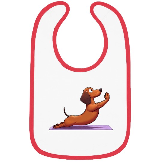 Funny Dachshund: Yoga, Gymnastics & Meditation Bibs