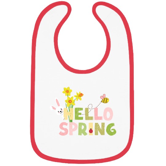 hello spring Bibs