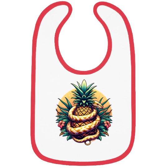 Python around pineapple Bibs