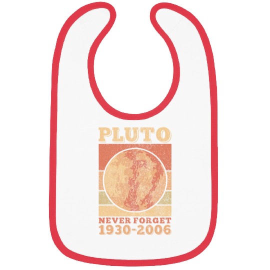 Pluto Never Forget Space Science Astronomy Bibs
