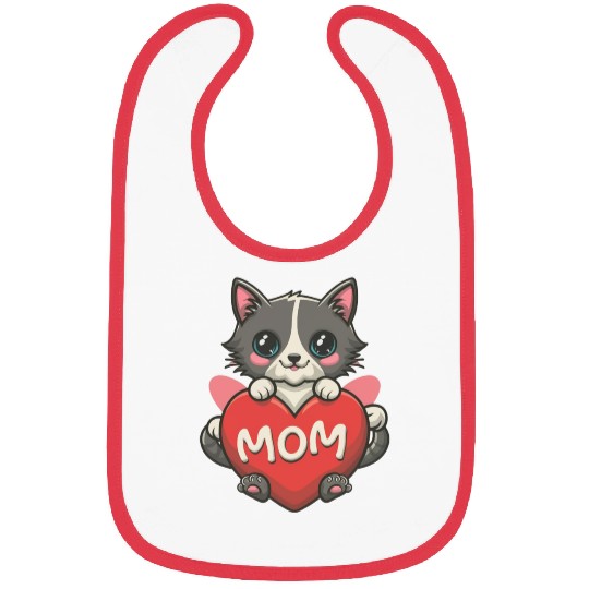cat mom Bibs