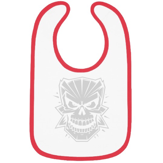 Skull cartoon style Bibs