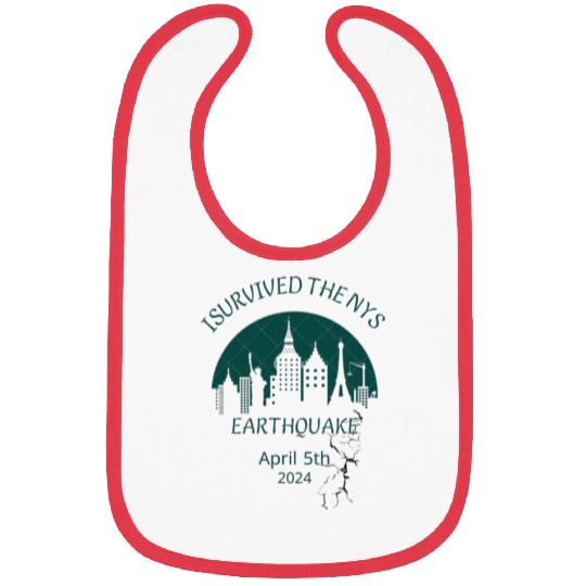 i survived the nyc earthquake Bibs