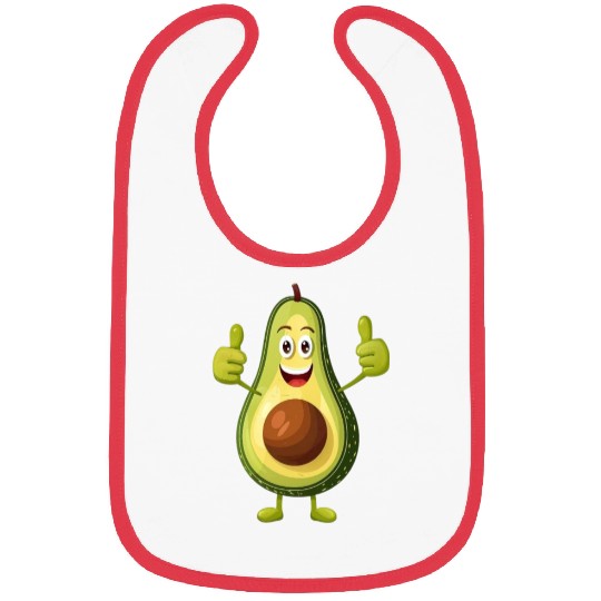 Avocado Thumbs Up Bibs