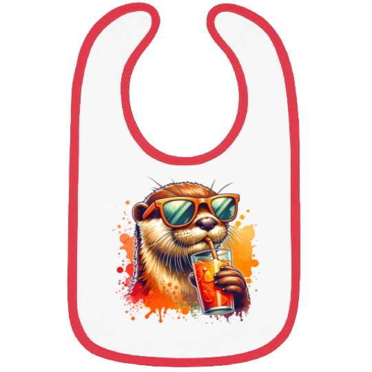 Cute Sea Otter Bibs Gift for Animal Lover