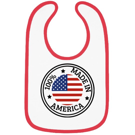 USA Made in America Bibs