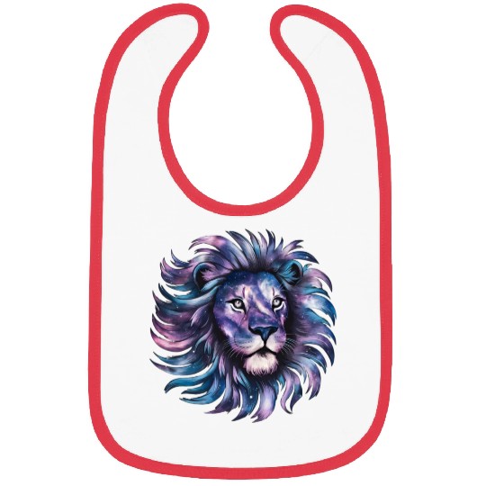 Lion Head Galaxy Style Bibs
