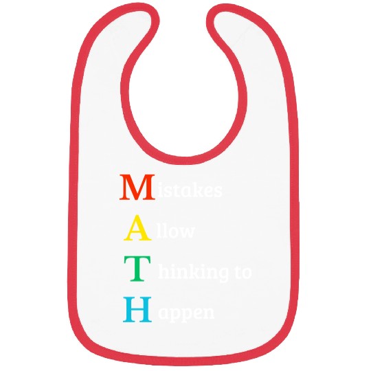 Math quote school kid Bibs
