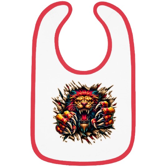 AI Lion Ripping Through Out Bibs