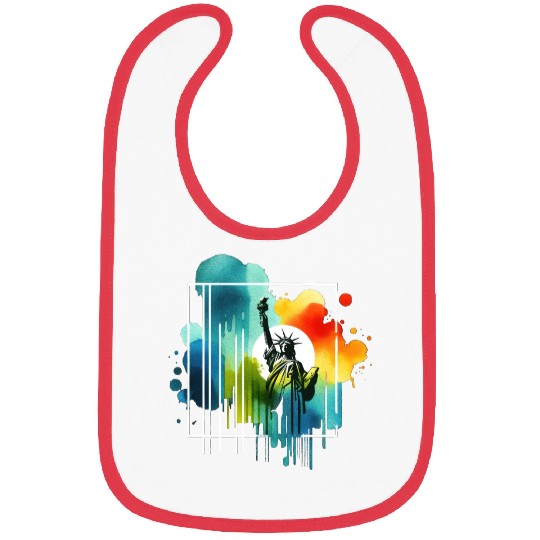 Liberty's Colorful Aura Bibs