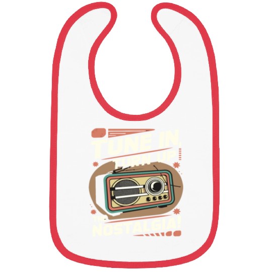 Tune In, Turn Up the Nostalgia with Vintage Radio Bibs