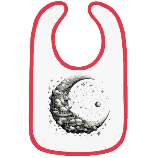 Cool Full Moon - Solar Eclipse, Moon Phases Total Bibs