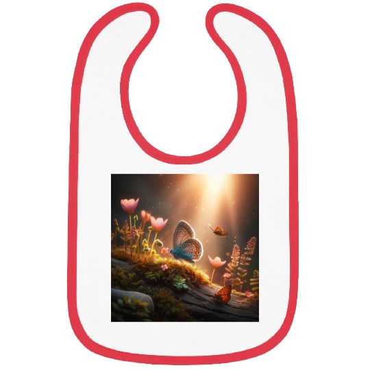 butterfly on tree Bibs