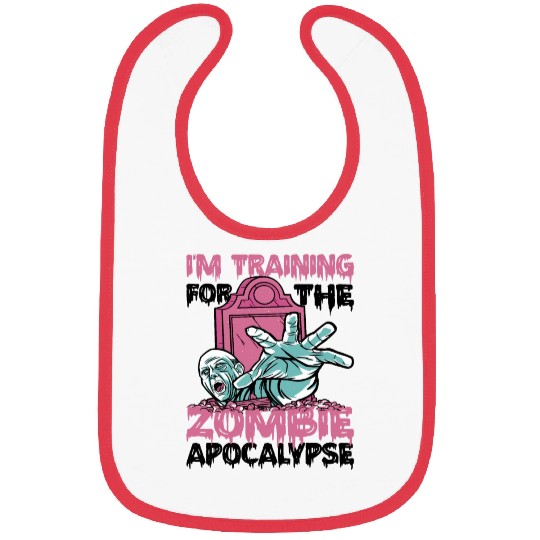 I'm Training For The Zombie Apocalypse 13 Bibs