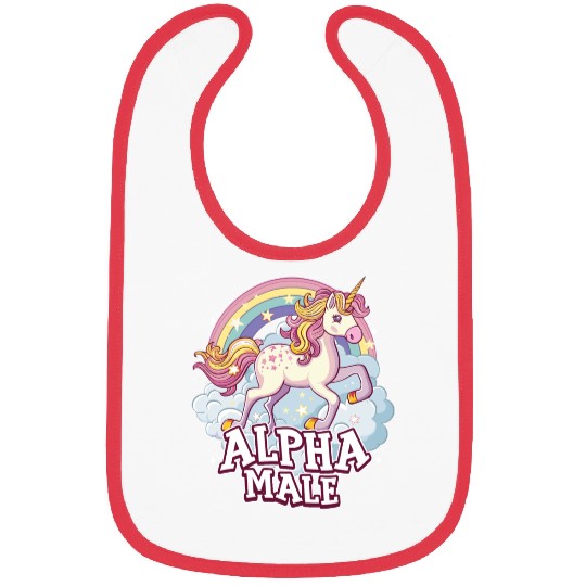 Alpha Male Unicorn Bibs