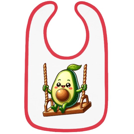 Avocado on a Swing Bibs