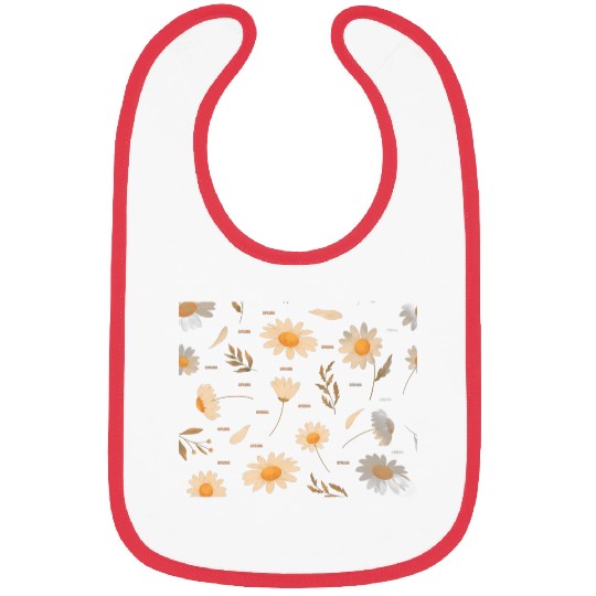SPRING FLOWER PATTERN Bibs