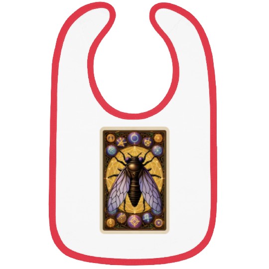 CICADA INVASION 2024 TAROT CARD, CICADAGEDDON 2024 Bibs
