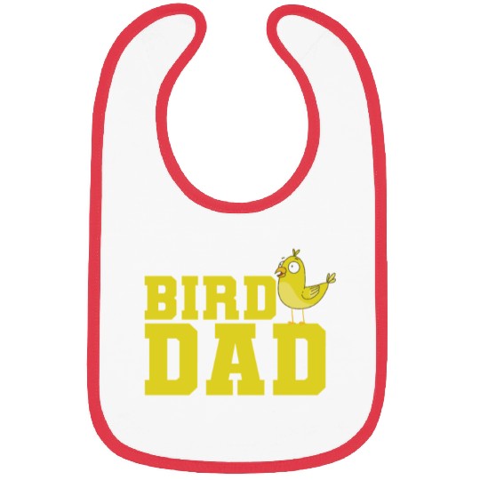 Bird Dad yellow Canary Bird Bibs