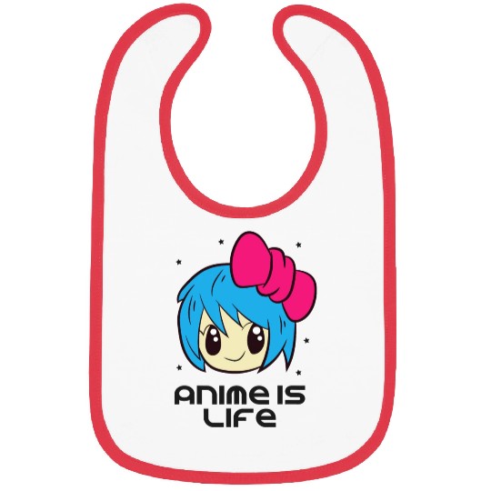 Anime Is Life Anime Lover Japanese Anime Bibs