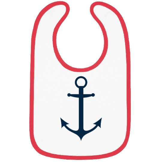Navy Blue Sailing Boat Anchor Bibs