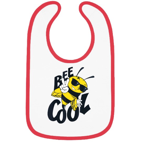 Bee Cool apparel for boys girls Love Peace Jelly Bibs