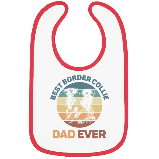 Unique Border Collie Design For Dog Lovers Bibs