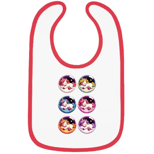 Unicorn sticker set Bibs