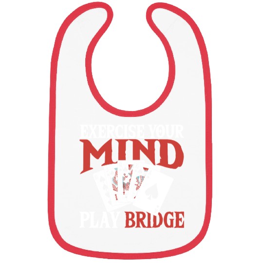Exercise Your Mind Play Bridge Bibs