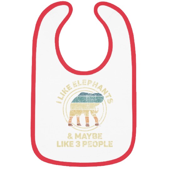 Elephant Family Love Spirit Animal Design Bibs