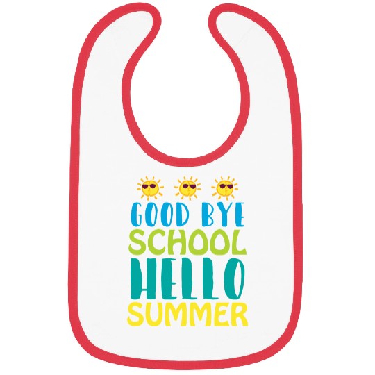 Good Bye School Hello Summer Bibs