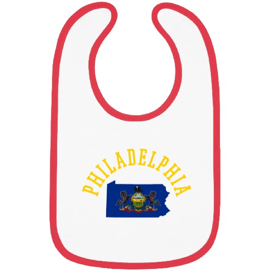 Philadelphia Patriot Usa Flag Design - Embrace Bibs