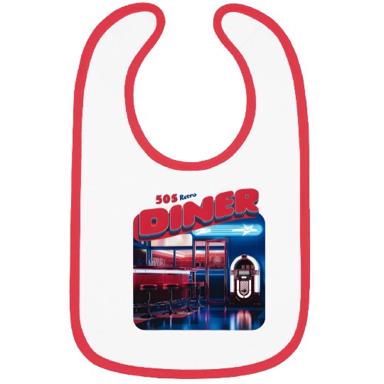 50s retro Diner good times Bibs