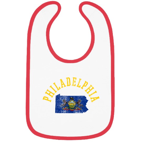 Embrace Your Inner Patriot: Philadelphia USA Flag Bibs
