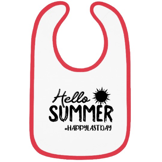 Hello Summer Happy Last Day Of School Teacher Bibs