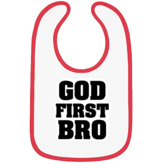 God First Bro Faith Bibs