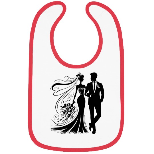 Bride Groom Bibs