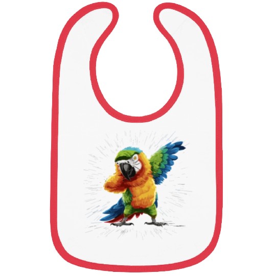 Macaw Parrot for a Bird Lover Animal Lover Bibs