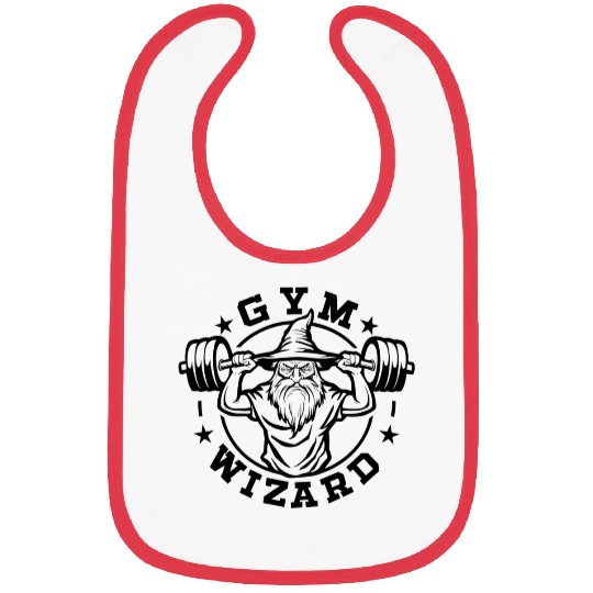 Gym Wizard Design gift Bibs