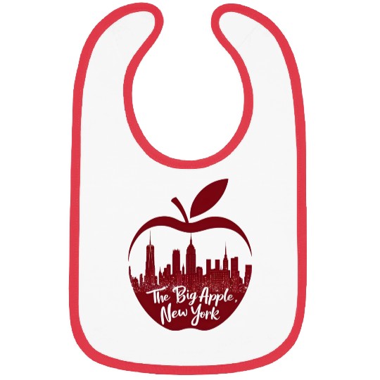 NYC Skyline Apple: Creative Bibs