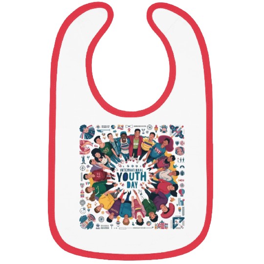 Happy International Youth day Bibs