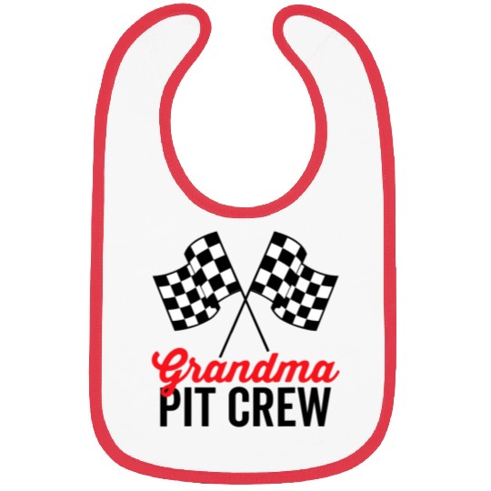 Grandma Pit Crew for Racing Party Costume Team Bibs